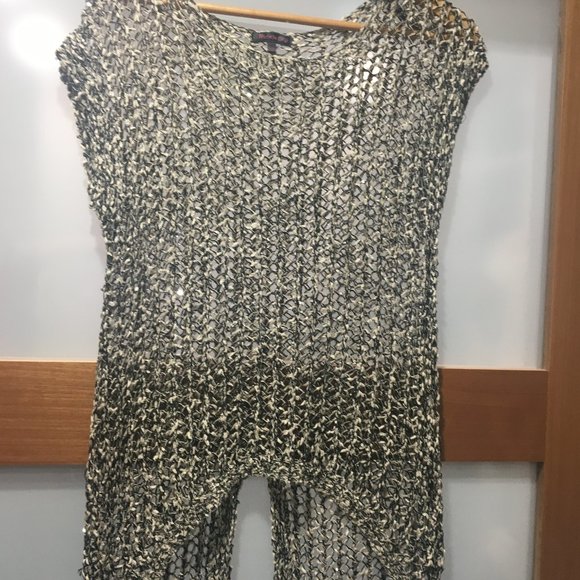 High Low Open Knit Top - Picture 1 of 6